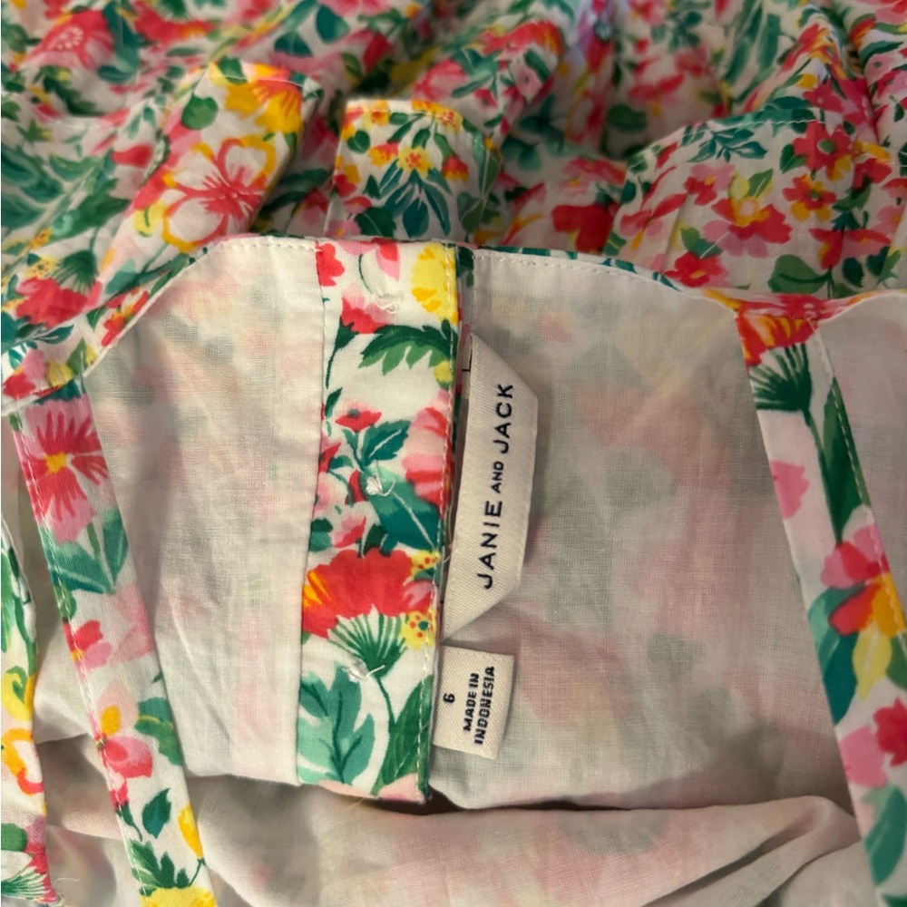 Janie and Jack Floral Sundress w/ Sweetheart Neckline - Picture 3 of 4